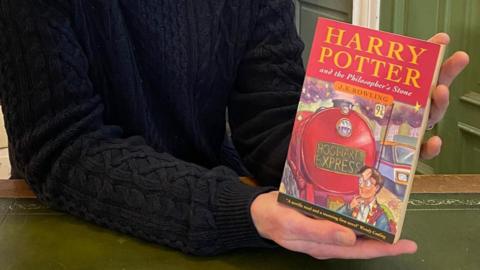 The first edition Harry Potter and the Philosopher's Stone book for auction