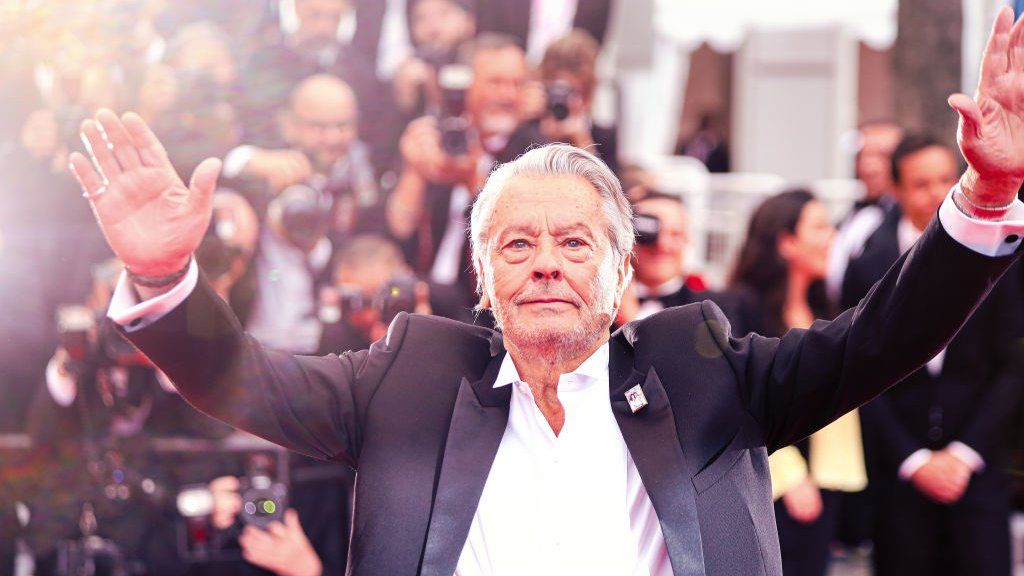 Alain Delon attends the screening of "A Hidden Life (Une Vie Cachée)" during the 72nd annual Cannes Film Festival on May 19, 2019 in Cannes, France. (Photo by Laurent KOFFEL/Gamma-Rapho via Getty Images)