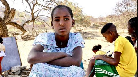 A young girl in Tigray